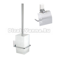 Набор Держатель Wasserkraft Leine White K-5025WHITE + Ершик K-5027WHITE