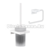 Набор Держатель Hansgrohe AddStoris 41771700 матовый белый + Ершик 41752700 матовый белый
