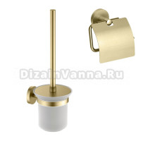 Набор Держатель Timo Saona 13042/17 золото + Ершик 13061/17 золото