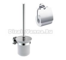 Набор Держатель Timo Saona 13042/00 хром + Ершик 13061/00 хром