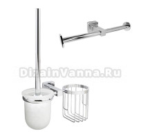 Набор Держатель Wasserkraft Lippe K-6596D + Ершик K-6535 с держателем освежителя воздуха