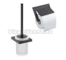 Набор Держатель Timo Petruma 15242/03 черный + Ершик 15261/03 черный