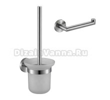 Набор Держатель Nofer Niza 16859.S + Салфетки Nofer OC-1-33 100 шт + Ершик 16857.S