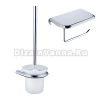 Набор Держатель Cezares Liner PHM-01 с полкой для телефона, хром + Ершик TBS-V-01 хром