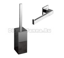 Набор Держатель Colombo Design BasicQ В3708SX правый + Ершик B3706 напольный, хром