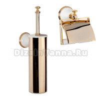 Набор Держатель Tiffany World Harmony TWHA219bi/oro + Ершик TWHA220bi/oro