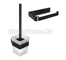 Набор Держатель Lemark Smooth line 9722008 черный + Ершик 9762020 черный