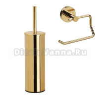 Набор Держатель Bemeta Brilo 161112042 gold polished + Ершик 161313060 глянцевое золото