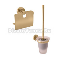 Набор Держатель Rav Slezak Colorado COA0400Z золото + Ершик COA0500Z золото