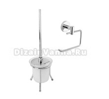 Набор Держатель D-lin D241100 хром + Ершик D201406 хром