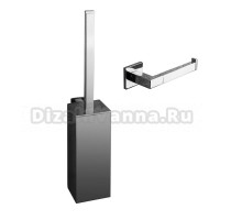Набор Держатель Colombo Design BasicQ B3708D хром + Ершик B3707 настенный, хром