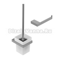 Набор Держатель Cezares Slider PH1-IN сатин + Ершик TBS-V-IN сатин