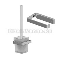 Набор Держатель WHITECROSS Cubo CU2460CR хром + Ершик CU2470CR хром