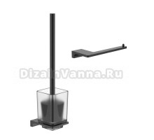 Набор Держатель Wonzon & Woghand WW-9116-GM темный графит + Ершик WW-9129-GM темный графит