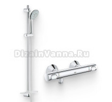 Душевой комплект Термостат Grohe Grohtherm 34793000 для душа + Гарнитур Euphoria 110 Champagne 27227001