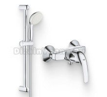 Душевой комплект Смеситель для душа Grohe BauCurve 23631000 + Гарнитур Tempesta New 27853001