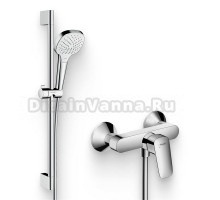 Душевой комплект Смеситель для душа Hansgrohe Logis 71600000 + Гарнитур Croma Select E Vario 26582400