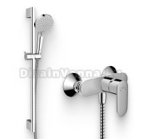 Душевой комплект Смеситель для душа Hansgrohe Vernis Blend 71640000 хром + Гарнитур 26279000 EcoSmart, хром