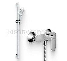 Душевой комплект Смеситель для душа Hansgrohe Vernis Blend 71640000 хром + Гарнитур Crometta Vario 900 26536400