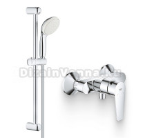 Душевой комплект Смеситель для душа Grohe BauEdge 23635001 + Гарнитур Tempesta New 27853001