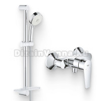 Душевой комплект Смеситель для душа Grohe BauEdge 23635001 + Гарнитур New Tempesta Cosmopolitan 27577002