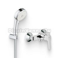 Душевой комплект Смеситель для душа Grohe BauEdge 23333000 + Гарнитур Tempesta Cosmopolitan 27588002