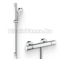 Душевой комплект Термостат Hansgrohe Ecostat Comfort 13116000 для душа + Гарнитур Croma Select S Multi 26570400