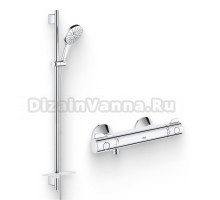 Душевой комплект Термостат Grohe Grohtherm 800 34558000 для душа + Гарнитур Rainshower SmartActive 26548000