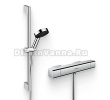 Душевой комплект Термостат Hansgrohe Ecostat E 15773000 для душа + Гарнитур Pulsify Relaxation 105 3jet 24160000 хром
