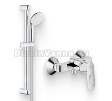 Душевой комплект Смеситель для душа Grohe BauLoop 23340000 + Гарнитур Tempesta New 27853001