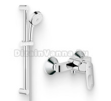 Душевой комплект Смеситель для душа Grohe BauLoop 23340000 + Гарнитур Tempesta Cosmopolitan 27579002