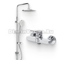 Душевой комплект Смеситель для душа AM.PM X-Joy F85A20000 + Стойка Like F0780064