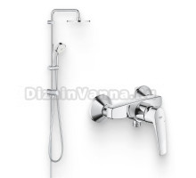 Душевой комплект Смеситель для душа Grohe BauFlow 23632000 + Стойка New Tempesta Cosmopolitan 27394002
