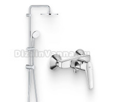 Душевой комплект Смеситель для душа Grohe BauFlow 23632000 + Стойка New Tempesta 27389002