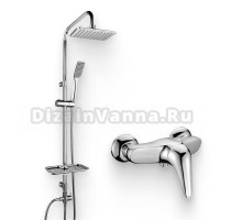 Душевой комплект Смеситель для душа Lemark Poseidon LM4233C + Стойка LM8804C