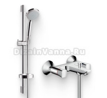 Душевой комплект Смеситель Hansgrohe Logis 71243000 + Гарнитур Croma 100 Vario 27771000 Unica C