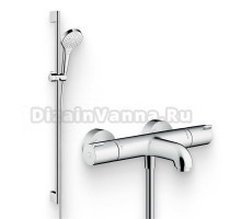 Душевой комплект Термостат Hansgrohe Ecostat 1001 CL ВМ 13201000 для ванны с душем + Гарнитур Croma Select S Multi 26570400