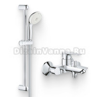 Душевой комплект Смеситель Grohe BauEdge 23604001 + Гарнитур Tempesta New 27794001