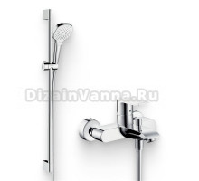 Душевой комплект Смеситель Hansgrohe Metris 31480000 + Гарнитур Croma Select E 26592400