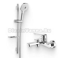 Душевой комплект Смеситель IDDIS Parker PARSB02i02WA глянцевый хром + Гарнитур Sena SEN3F70i16