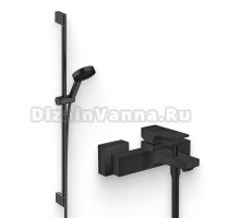 Душевой комплект Смеситель Hansgrohe Metropol 32540670 + Гарнитур Pulsify Relaxation 105 3jet 24170670 матовый черный