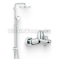 Душевой комплект Смеситель Grohe Eurosmart Cosmopolitan 32831000 + Стойка Tempesta Cosmopolitan System 250 26675000