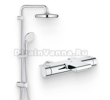 Душевой комплект Термостат Grohe Grohtherm 2000 New 34174001 для ванны с душем + Стойка New Tempesta System 26381001
