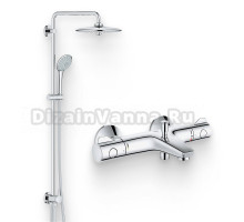 Душевой комплект Термостат Grohe Grohtherm 800 34576000 для ванны с душем + Стойка Euphoria 27421002