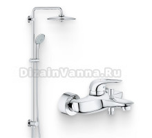 Душевой комплект Смеситель Grohe Eurostyle New 33591003 + Стойка Euphoria 27421002