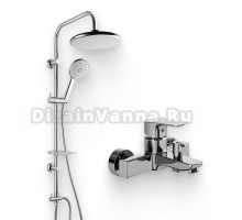 Душевой комплект Смеситель Paini Viva Style P4CR111 хром + Стойка RS 50CR191B0RS1P3
