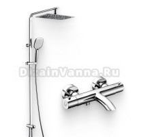 Душевой комплект Термостат Wasserkraft Berkel 4811 для ванны с душем + Стойка A042