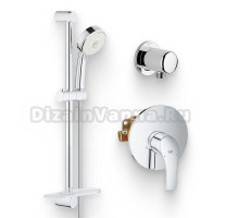 Душевой комплект Смеситель Grohe Eurosmart 33556002 С ВНУТРЕННЕЙ ЧАСТЬЮ + Гарнитур New Tempesta Cosmopolitan 27577002 + Подключение Relexa Plus Relexa plus 28671000