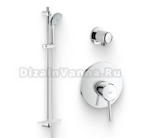 Душевой комплект Смеситель Grohe Concetto 32213001 С ВНУТРЕННЕЙ ЧАСТЬЮ + Гарнитур Euphoria 110 Massage 27226001 + Подключение Relexa Plus Relexa plus 28671000