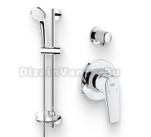 Душевой комплект Смеситель Grohe BauFlow 29046000 С ВНУТРЕННЕЙ ЧАСТЬЮ + Гарнитур Ideal Standard IdealRain B9503AA + Подключение Relexa Plus Relexa plus 28671000